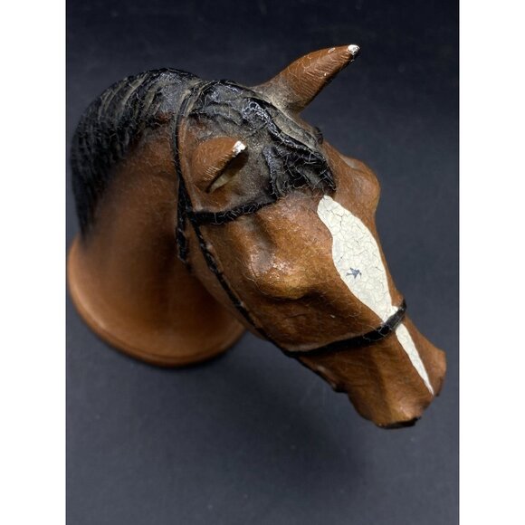 Rubal New York Horse Head Tan White Painted Cast Metal Bottle Opener Vintage - Picture 11 of 12